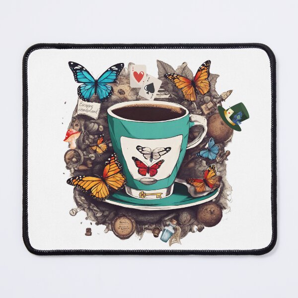 Item preview, Escaping Wonderland - Butterfly Brews, Coffee Madness designed and sold by BeeG2024.