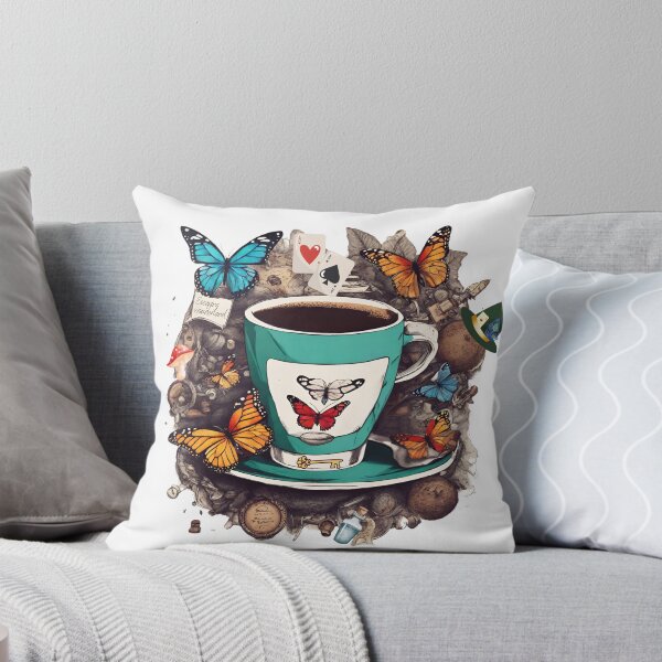 Item preview, Escaping Wonderland - Butterfly Brews, Coffee Madness designed and sold by BeeG2024.