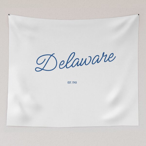 Item preview, Navy UDelaware cursive EST 1743  designed and sold by jessicaleah15.
