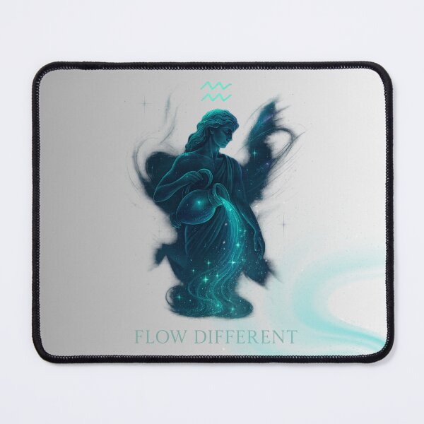 Item preview, Aquarius Zodiac Art – Flow Different, Think Beyond designed and sold by Edanurdonmez0.