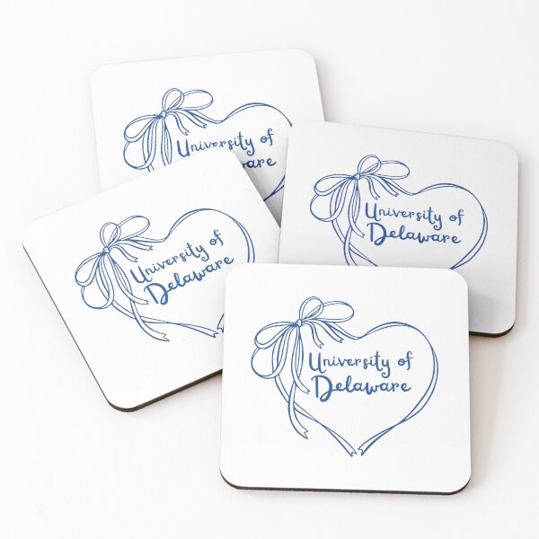 Item preview, navy university of Delaware heart and bow coquette trendy  designed and sold by jessicaleah15.