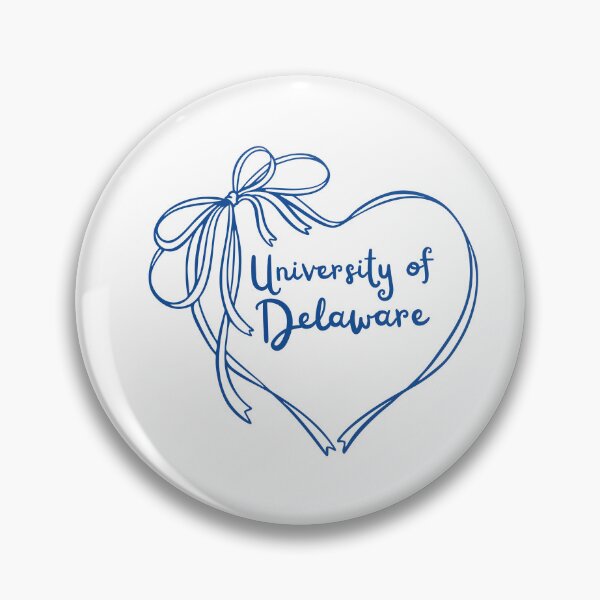 Item preview, navy university of Delaware heart and bow coquette trendy  designed and sold by jessicaleah15.
