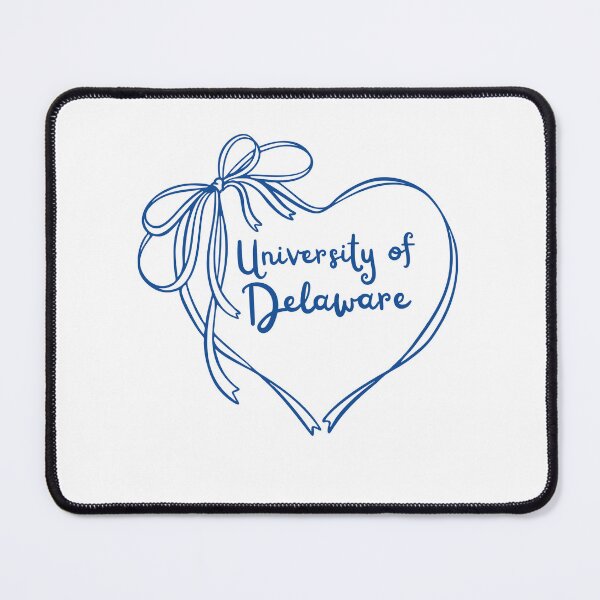 Item preview, navy university of Delaware heart and bow coquette trendy  designed and sold by jessicaleah15.