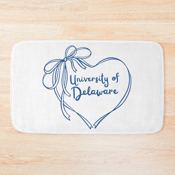 Item preview, navy university of Delaware heart and bow coquette trendy  designed and sold by jessicaleah15.