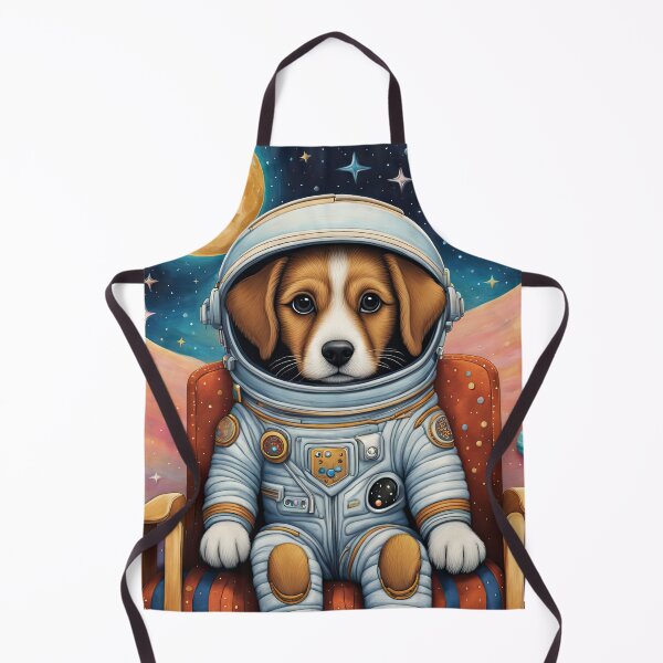 Item preview, Puppy in a Space suit sitting on a deck chair on the Moon designed and sold by Colin Bentham.