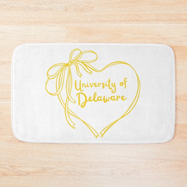 Item preview, yellow university of Delaware heart and bow coquette trendy  designed and sold by jessicaleah15.