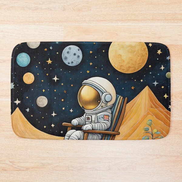 Item preview, Puppy in a Space suit sitting on a deck chair on the Moon designed and sold by Colin Bentham.