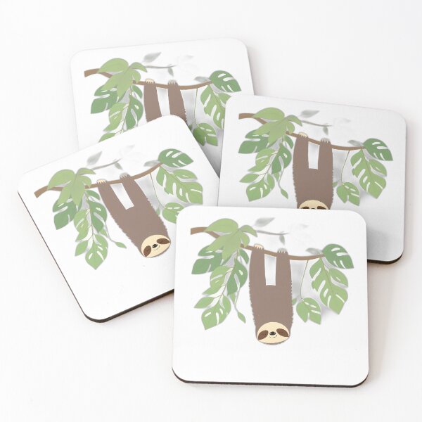 Item preview, Sleepy Sloth Hanging Upside Down in Paradise designed and sold by allogy.