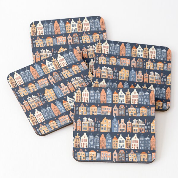 Item preview, Cartoon Amsterdam Canal Houses designed and sold by SimoneBalman.