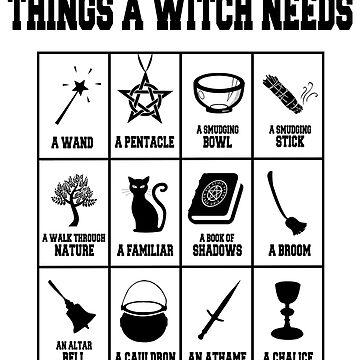 Artwork thumbnail, Things A Witch Needs by TheMoonlightShop
