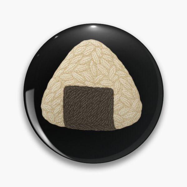Item preview, Embroidered Onigiri – Minimal Japanese Rice Ball designed and sold by JPN-NOGRAY-SHOP.