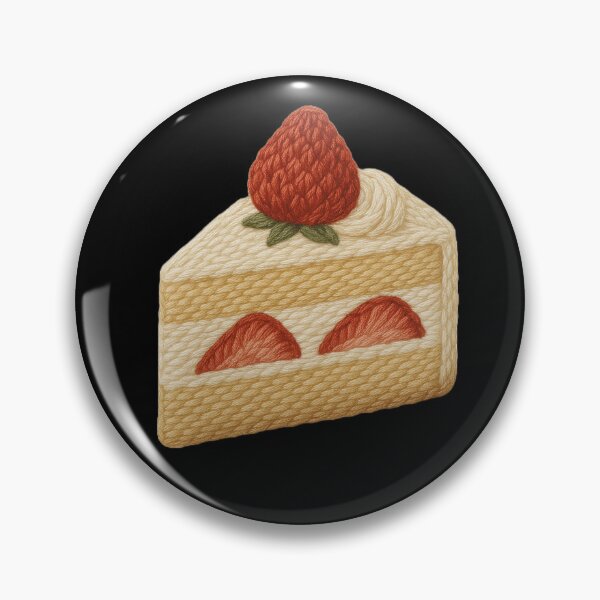 Item preview, Strawberry Shortcake – Embroidered Sweet Slice designed and sold by JPN-NOGRAY-SHOP.