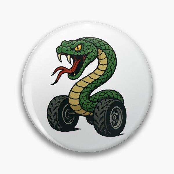 Item preview, Snake on Wheels – Absurdly Funny Reptile Design designed and sold by Cuddly-Cottons.