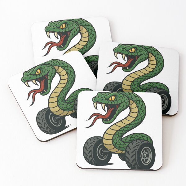Item preview, Snake on Wheels – Absurdly Funny Reptile Design designed and sold by Cuddly-Cottons.
