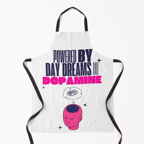 Item preview, Powered by Day Dreams and Dopamine ADHD Humour Quote Poster Stickers designed and sold by digifaxdesign.