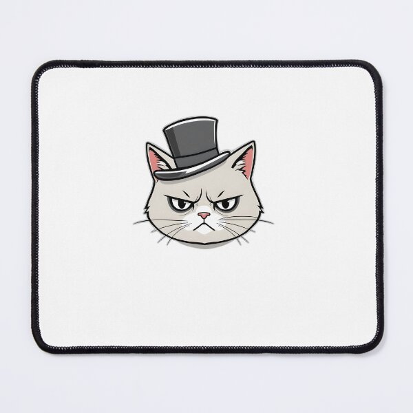 Item preview, Grumpy Cat Wearing a Tiny Top Hat designed and sold by allogy.