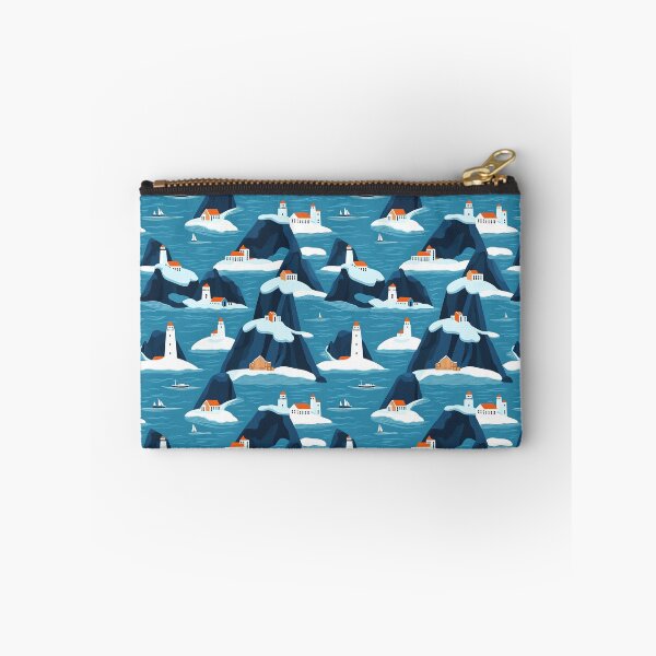 Item preview, Stylized Repeating Pattern of Icelandic Landscapes designed and sold by SimoneBalman.