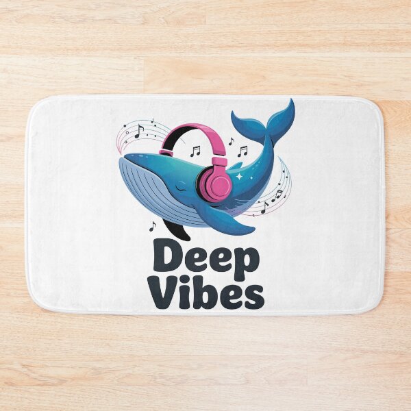 Item preview, Musical Whale - Deep Vibes designed and sold by Pawtastic World.