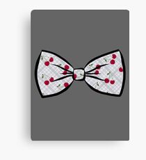 MNRL cherry bow Canvas Print