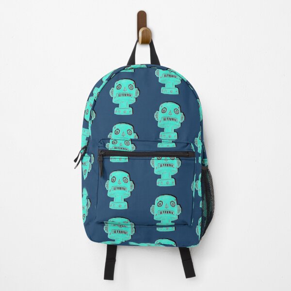 Item preview, Toy Robot Monolith Head in Bright Turquoise Blue designed and sold by ashleywilks.