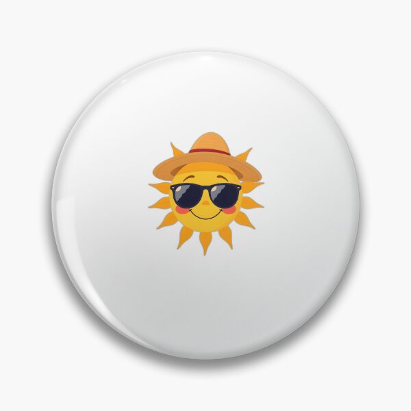 Item preview, Smiling Sun with Sunglasses and a Straw Hat designed and sold by allogy.