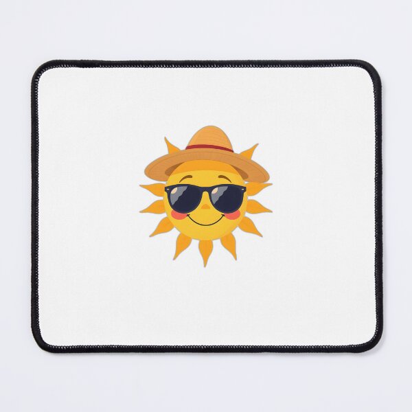 Item preview, Smiling Sun with Sunglasses and a Straw Hat designed and sold by allogy.