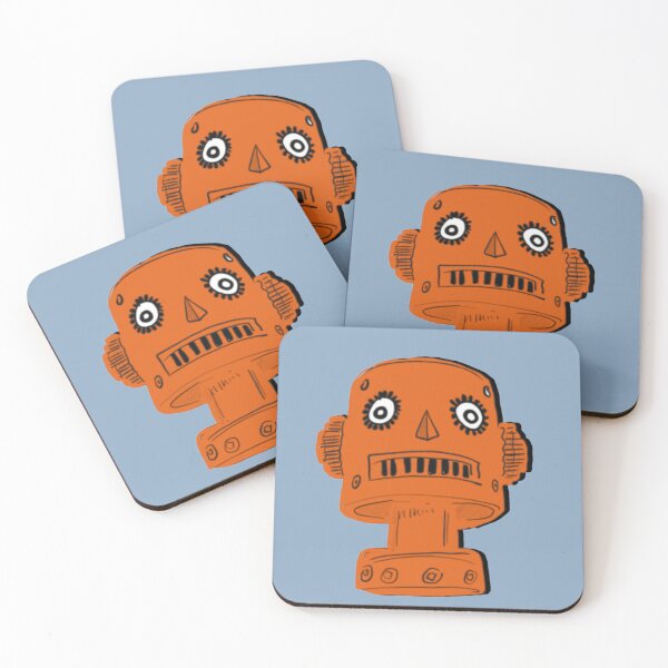 Item preview, Toy Robot Monolith Head in Orange designed and sold by ashleywilks.