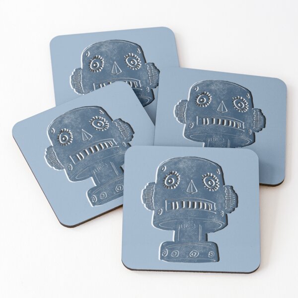 Item preview, Toy Robot Monolith Head in Blue designed and sold by ashleywilks.