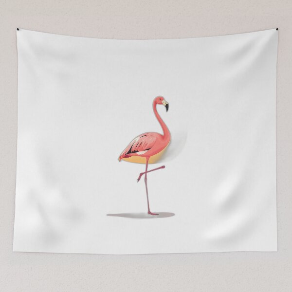 Item preview, Elegant Flamingo Standing on One Leg in Sunset designed and sold by allogy.