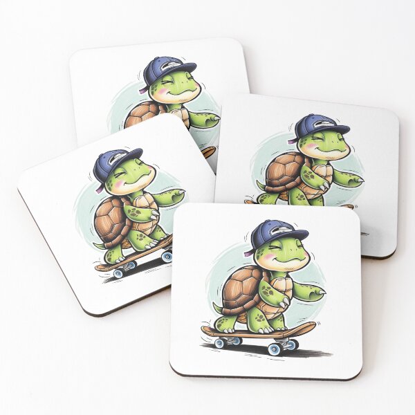 Item preview, Skater Turtle Vibes designed and sold by PinkiPop Studio.