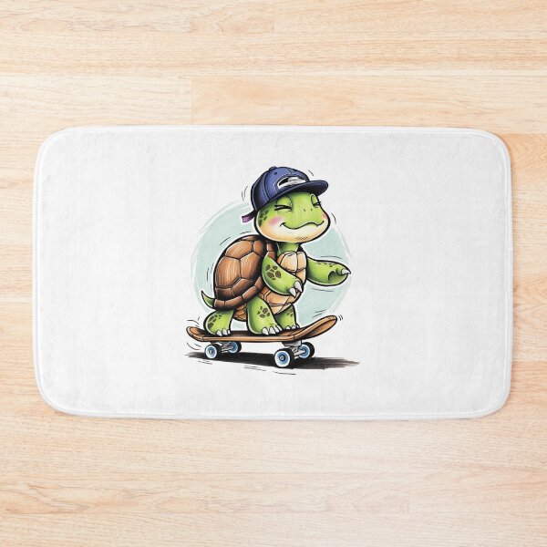 Item preview, Skater Turtle Vibes designed and sold by PinkiPop Studio.