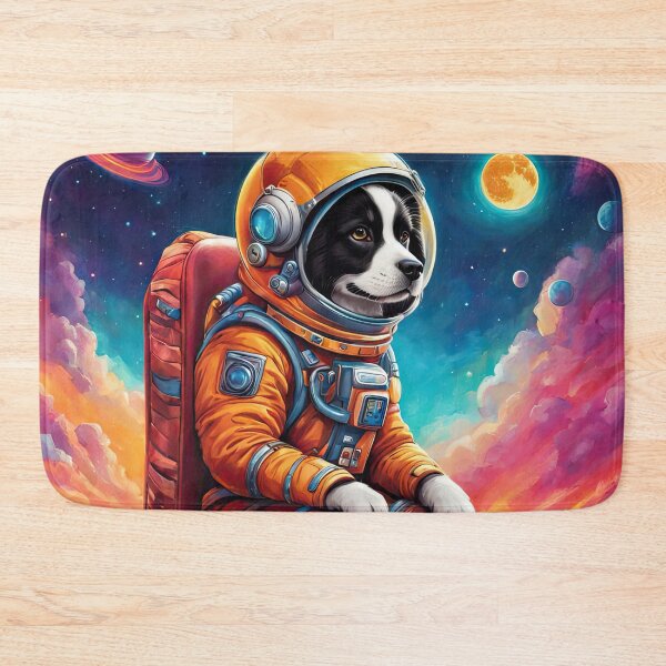 Item preview, Puppy in a Space suit sitting on a deck chair on the Moon designed and sold by Colin Bentham.