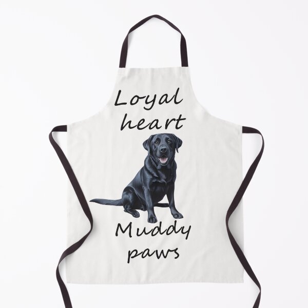 Item preview, Black Labrador – Loyal Heart, Muddy Paws designed and sold by Pawtraitvibes.