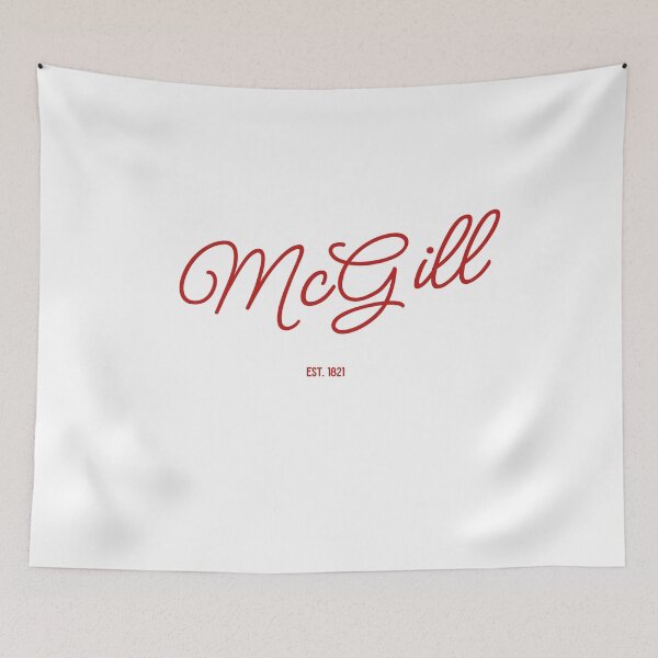 Item preview, McGill Est 1821 red cursive  designed and sold by jessicaleah15.