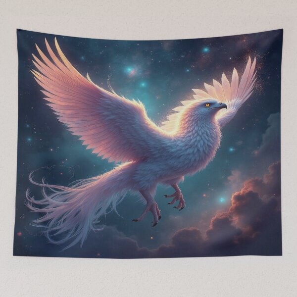 Artikelvorschau, Mystischer Schwingenflug – Ethereal Wings in a Dreamlike Sky entworfen und verkauft von FotoworldEdel.