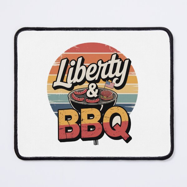 Item preview, Liberty & BBQ – Retro Patriotic Grill Design designed and sold by EpicMediaShop.