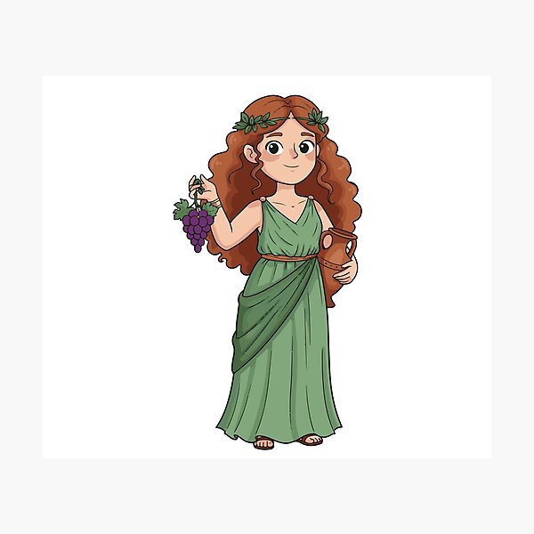 Item preview, Greek Goddess of Grapes and Giggles designed and sold by KasiaRawska.