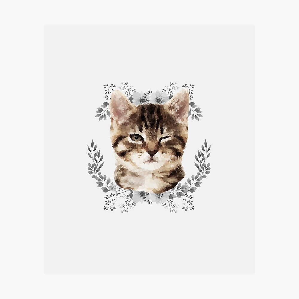 Poster Chat Clin D Oeil Par Allarts16 Redbubble