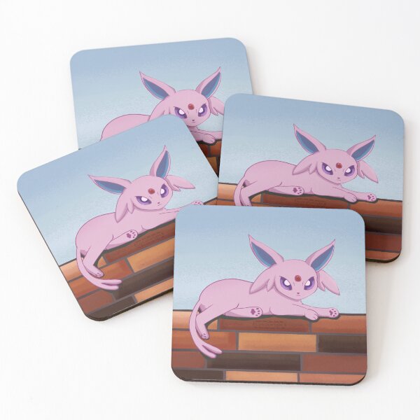 Item preview, Espeon on a brick wall designed and sold by starlight02.
