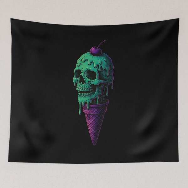 Item preview, Melting Skull Ice Cream Fantasy designed and sold by ATOTI.