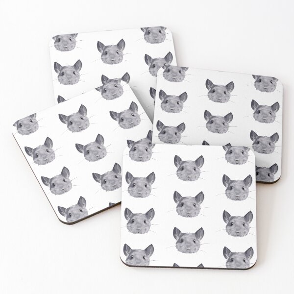 Item preview, Chinchilla face designed and sold by Katie Batchelor.