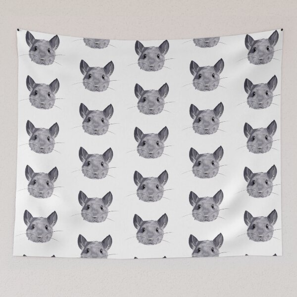 Item preview, Chinchilla face designed and sold by Katie Batchelor.