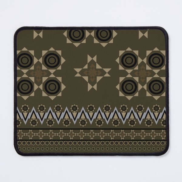 Item preview, black and brownbackground seamless pattern geometric style designed and sold by Wunnipaogtun.