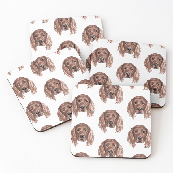 Item preview, Irish Setter face designed and sold by Katie Batchelor.