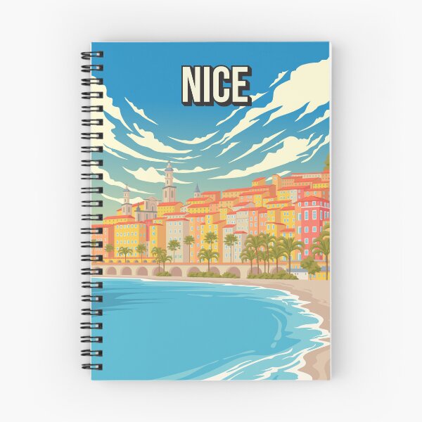 Item preview, Nice France French Riviera Vintage Travel Poster Promenade des Anglais designed and sold by Stadify.