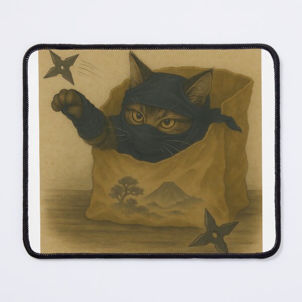 Item preview, Ninja Cat Ambush – From Bag to Battle designed and sold by Zen Cat Studio.