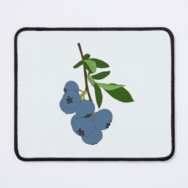 Item preview, Fresh Blueberry Fruit with Green Leaf designed and sold by Eathusiast.