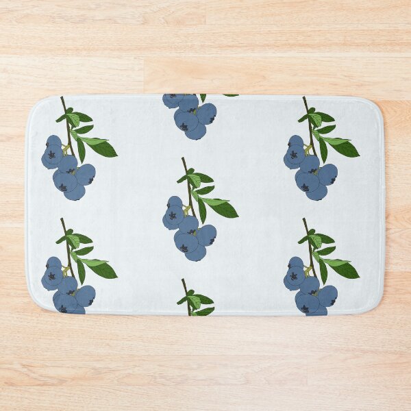Item preview, Fresh Blueberry Fruit with Green Leaf designed and sold by Eathusiast.