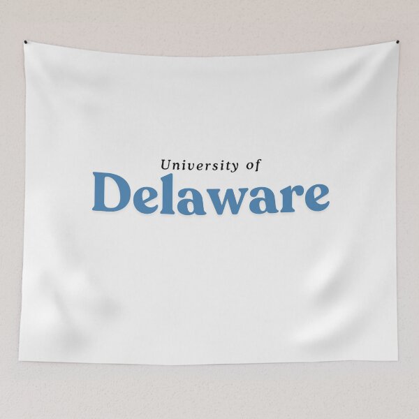 Item preview, university of Delaware blue funky writing  designed and sold by jessicaleah15.