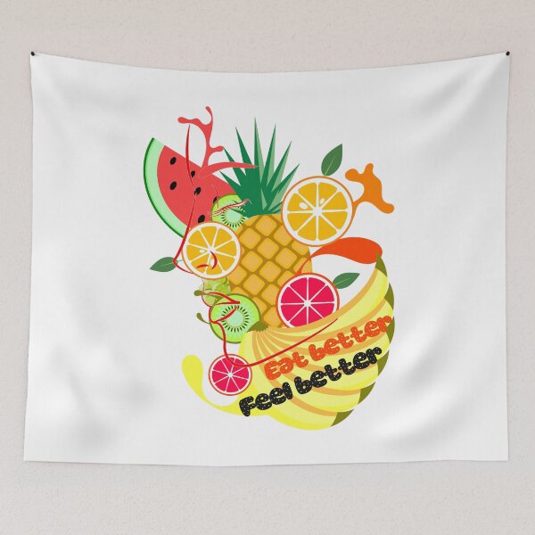 Item preview, Eat Better Feel Better – Healthy Living Motivation Design designed and sold by ArtsyExplorer.